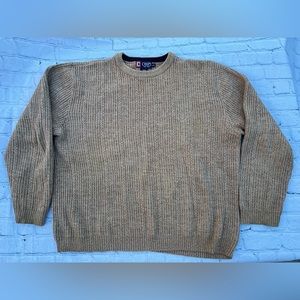 Chaps Brown Men’s Crewneck Sweater (Size Large)